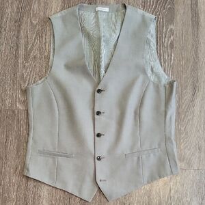 jf j.ferrar Gray Vest Classic Formal Wear